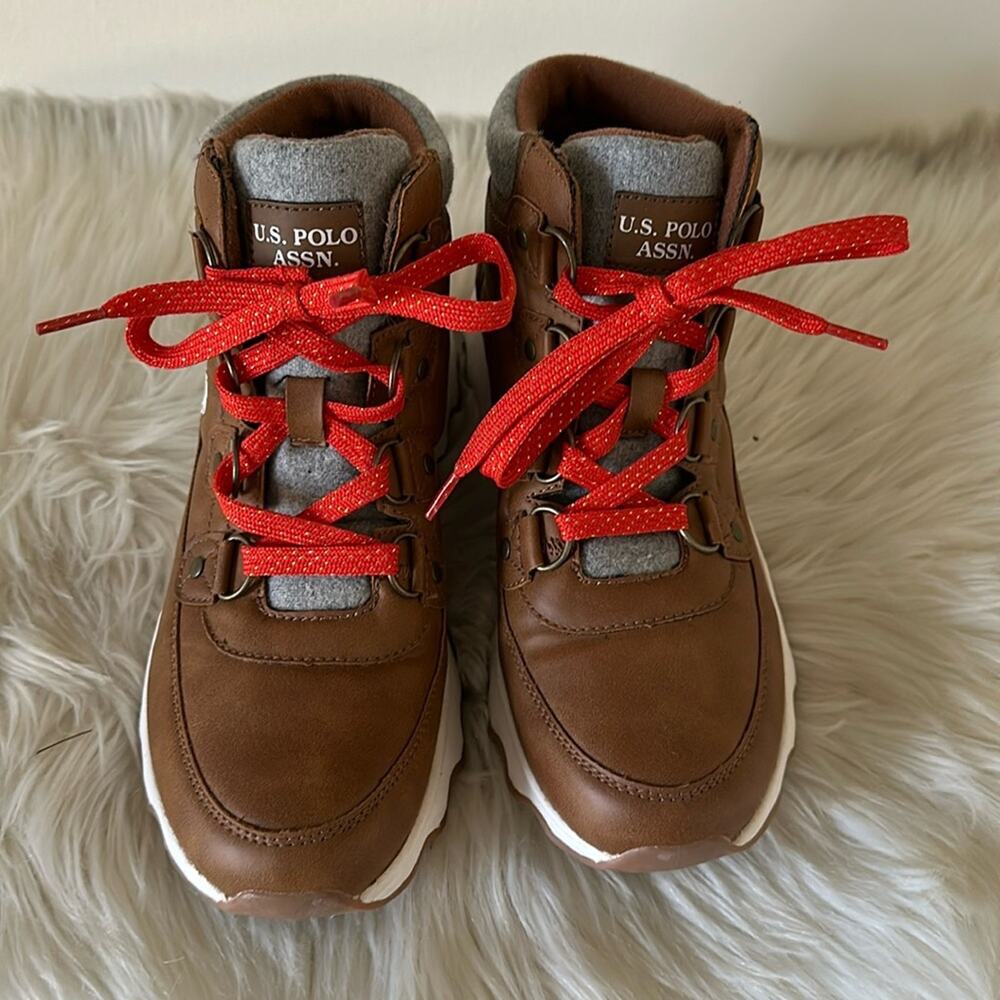 US Polo Assn. | Camel Colored Boots Size 8.5